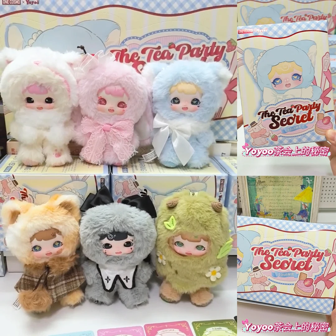 

YOYOO The Tea Party Secret Blind Box Mystery Toys Cute Doll Sweet Rabbit Box Vinyl Model Gifts Trendy Play