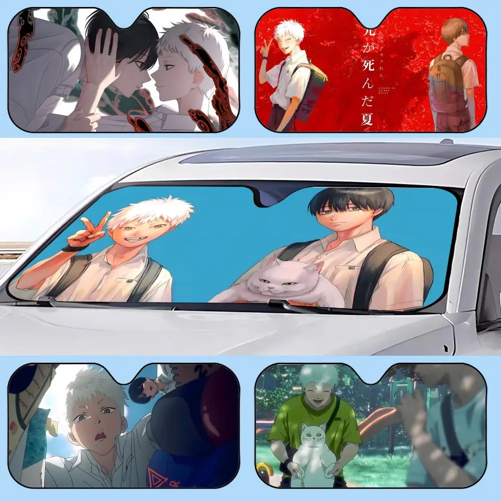

The Summer Hikaru Died anime Sun Visor Retractable Car Sun Visor Anti-Glare UV Protection Front Window Sunshade