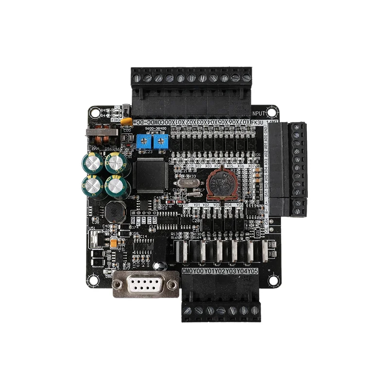 STM32F103 FX3U-14MT 8 input 6 Transistor output PLC industrial control board 6AD 2DA with RS485 RTC