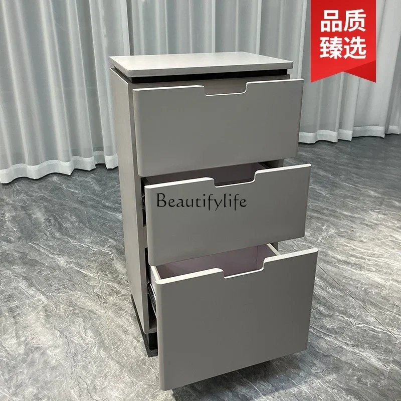 Barber Shop New Trendy Three-Layer Simple for Hair Salon Salon Tool Cabinet