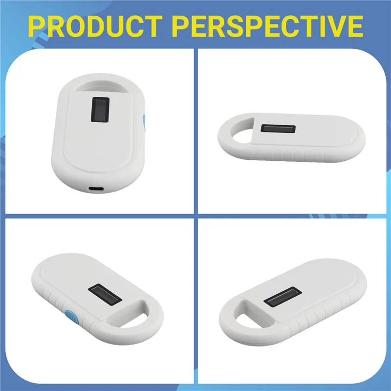 Lettore RFID B44C Lettore di microchip per animali domestici Lettore di chip per animali portatile Lettore RFID portatile Supporta ISO 11784/11785, FDX-B