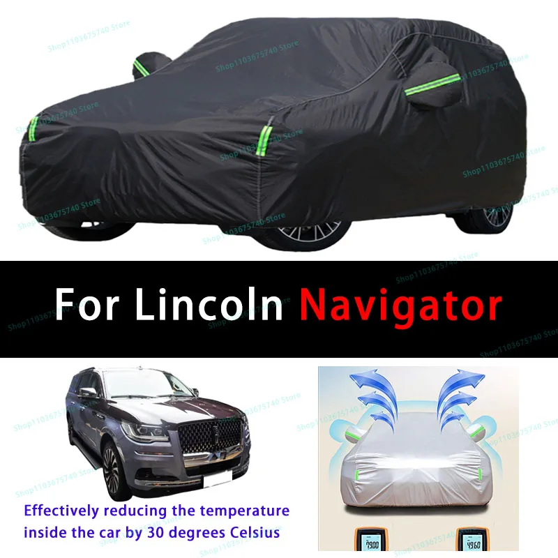 

For Lincoln Navigator Summer Full Car Covers Outdoor Sun uv Protection Dust Cooling Protective Auto Protective Cover