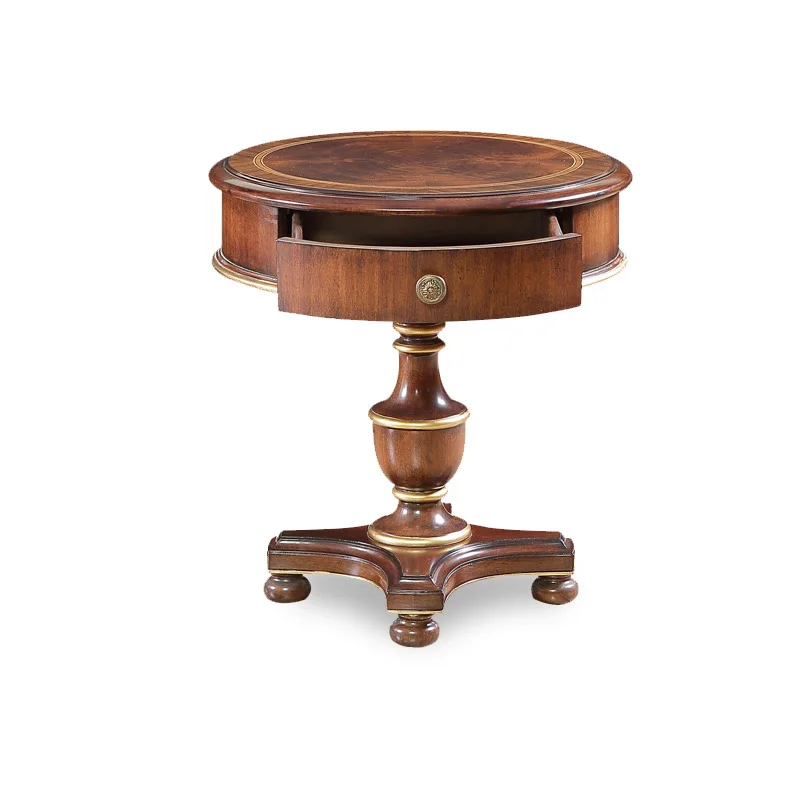 Windsor Castle round lamp table European corner table coffee table living room sofa side table
