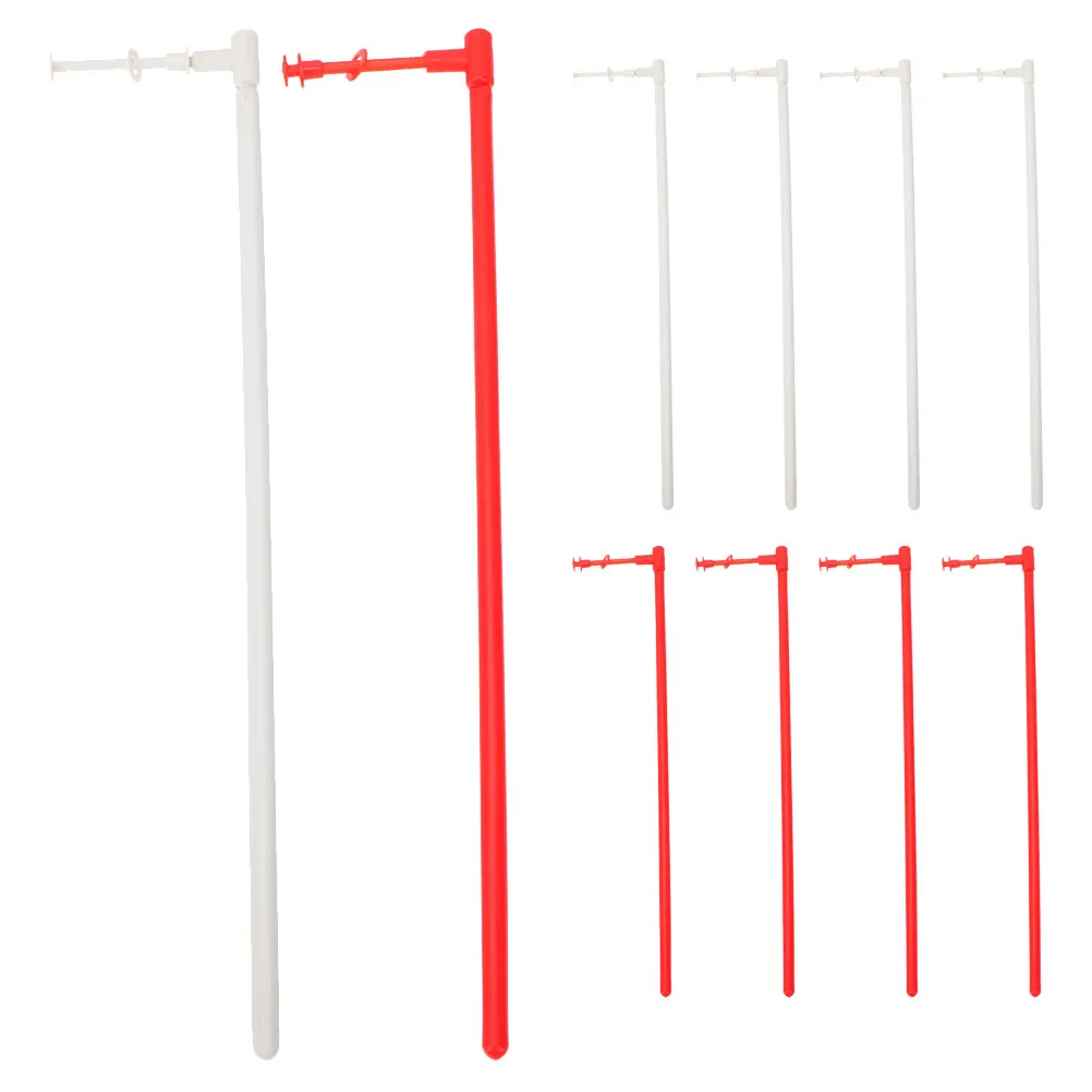 10 مجموعات من قضبان صنع طاحونة الهواء البلاستيكية القوية لتقوم بها بنفسك قضبان الدولاب لاستبدال لوازم طواحين الهواء المزخرفة للحديقة