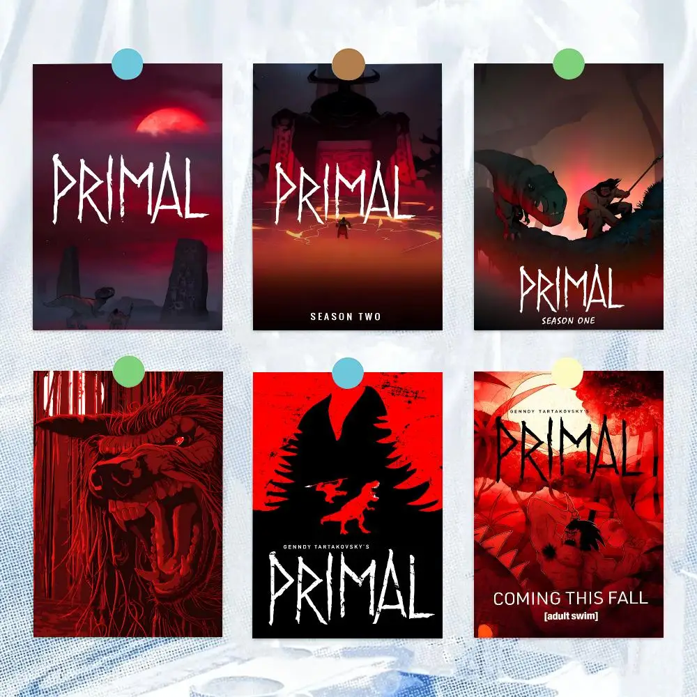 Animation P-Primal Savage Adventure Series Poster HD Wall Decor for Bedroom Living Room Dorm Bar Cafe Office Gift