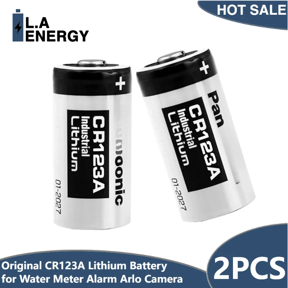 2PCS Original for Panasonic CR123A Lithium Battery 3V for Water Meter Alarm Arlo Camera CR17345 DL123A EL123A 123A 123