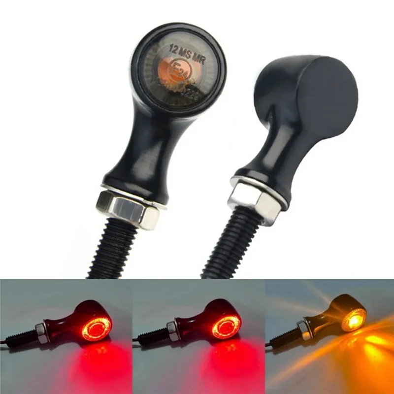 Мотоцикл 12 В указатель поворота 2 шт. 4-контактный индикатор задний фонарь стоп-сигнал Daul двойной цвет желтый красный свет