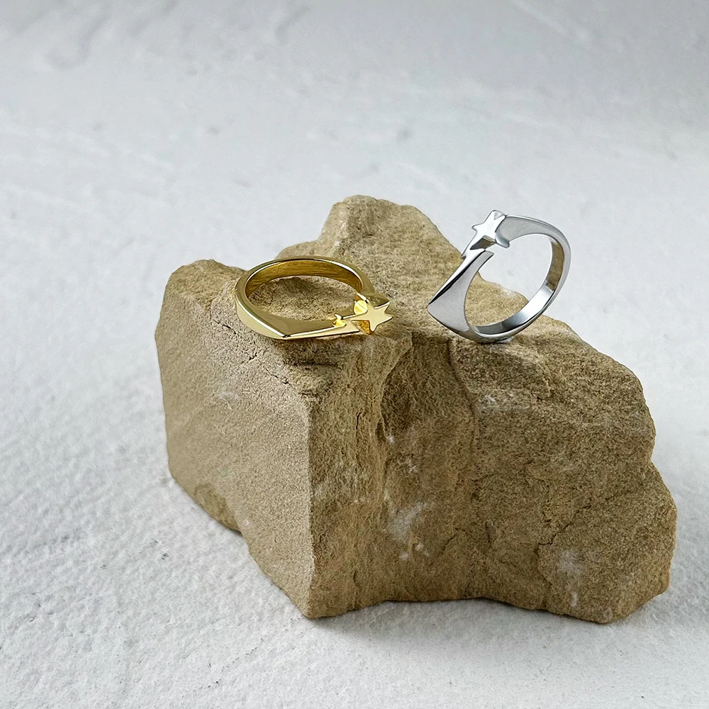 ENFASHION Thunder Star Ring For Women Anillos Gold Color Rings  Delicate Fashion Jewerly Christmas Dropshipping Wholesale 224188