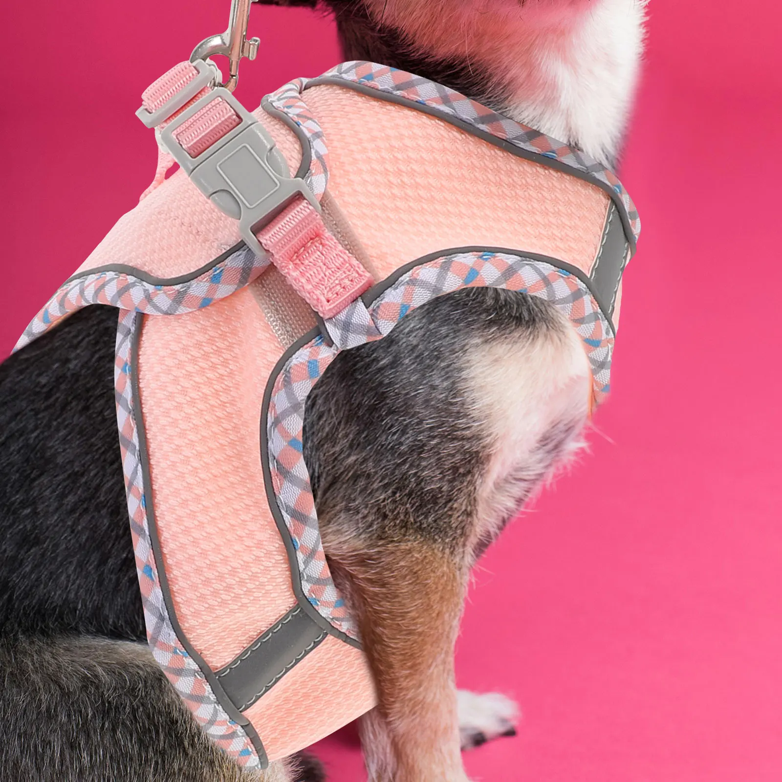 

Puppy Harness Pet Carrier Household Adjustable Chest Strap for Puppies Pink Dog Harnesses Small Dogs