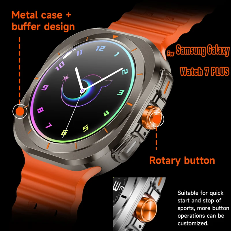 

Смарт-часы для Samsung Galaxy Watch 7 с GPS-треком и компасом, мужские Смарт-часы для спорта на открытом воздухе AMOLED IP68 BT, Смарт-часы для Galaxy 6, обновленные