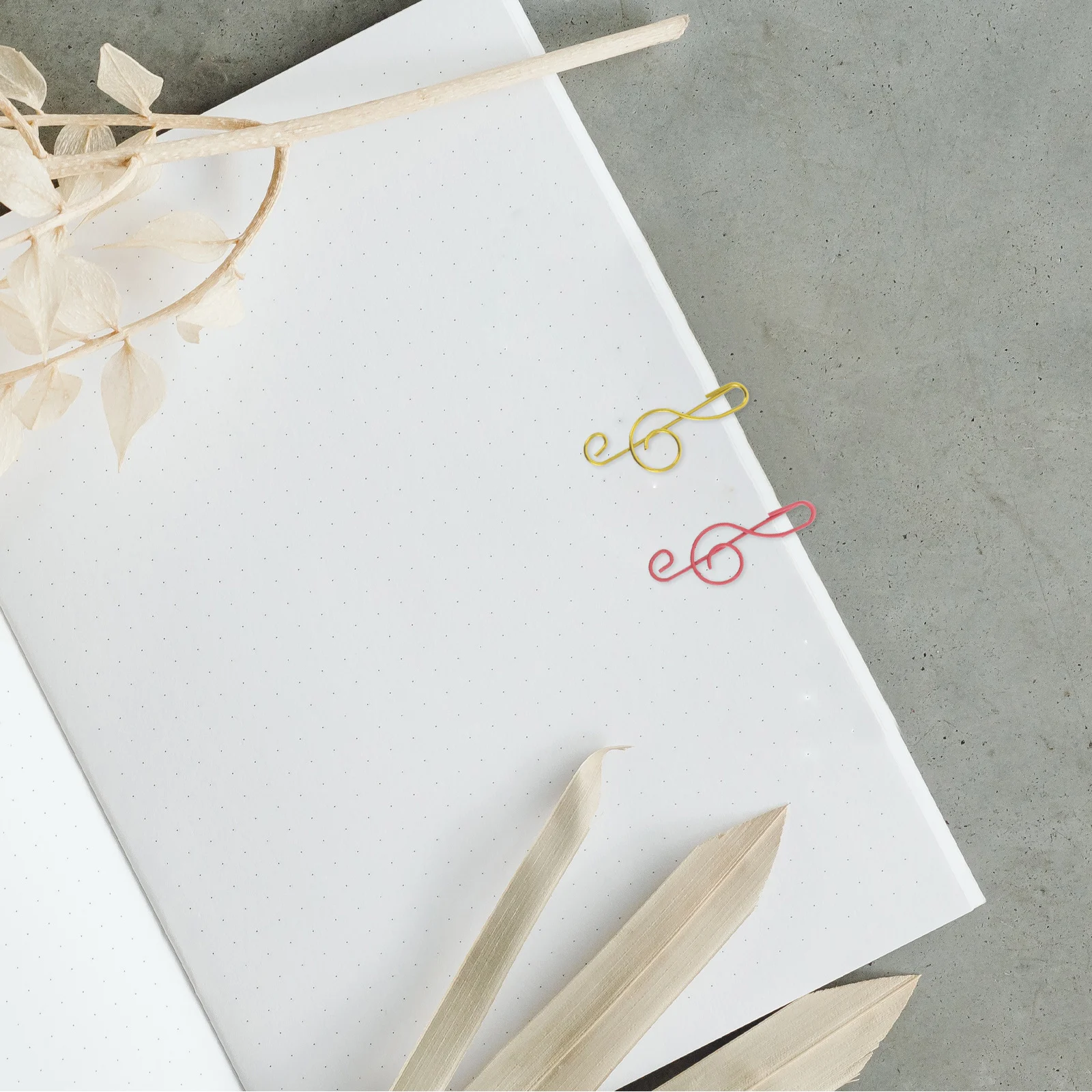 Clips de papel para notas musicales, soportes decorativos creativos para libros, documentos, planificadores, suministros de papelería divertidos y elegantes, 200 Uds.