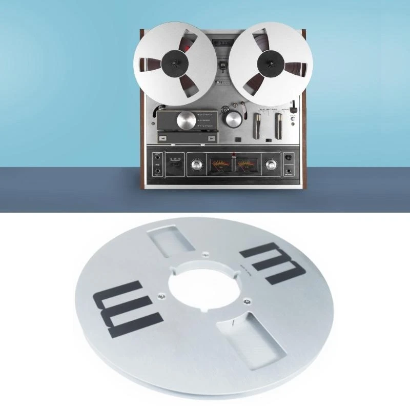 

E56B 10Inch Opening With Empty Reel Metal 2 Hole M Disk Holder Reel For Turntable Enhancement Accessories