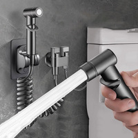 Toilet Companion Flushing Spray Gun Faucet Bidet Booster Nozzle Bathroom Flushing Gun High Pressure Home