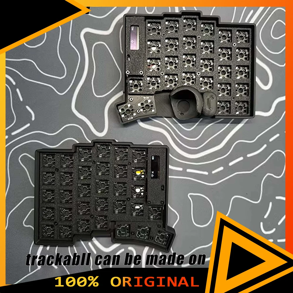 

Keyball 39/44/61 Split Keyboard Kit with Trackball OLED Screen Wireless Split Mechanical Keyboard Kit Customize Support ZMK Gift