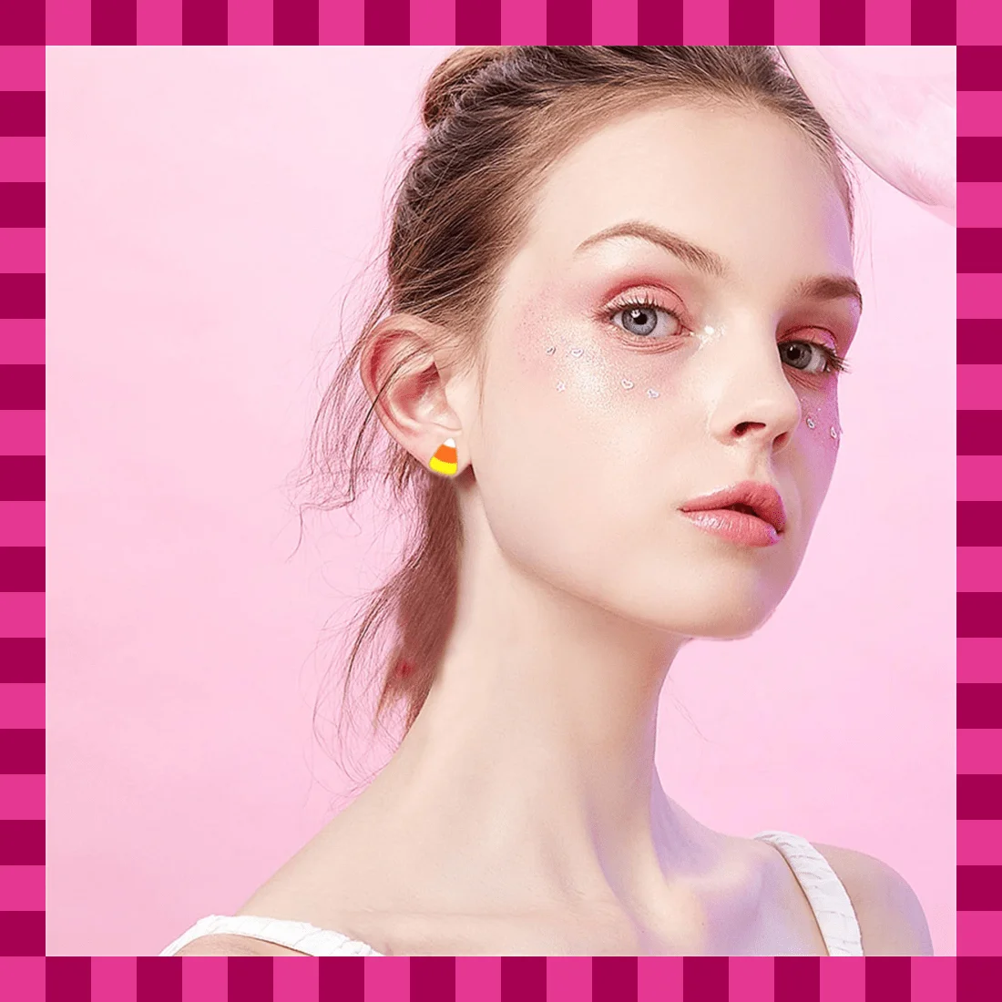Lindos pendientes de caramelo pastel, pendientes colgantes de resina acrílica Kawaii para mujeres y niñas