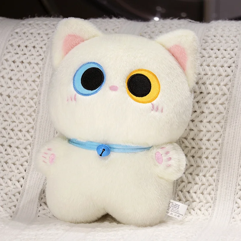 35 cm Kawaii Grote Ogen Zwarte Kat Knuffel Pop Zachte Knuffel Kat Kussen Verjaardagscadeau voor Kinderen Home decor