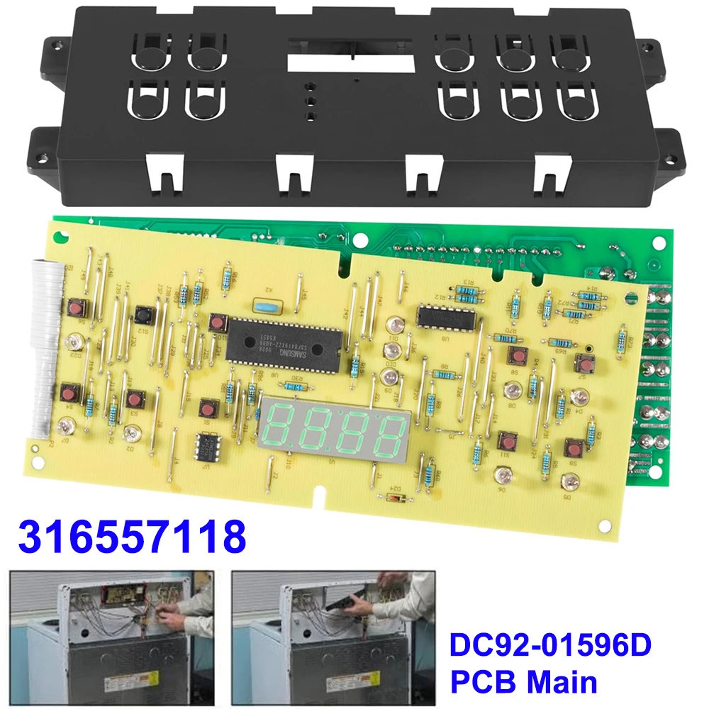 316557118 Oven Control Board Replace for Frigidaire Kenmore Range Clock Timer for Electrolux Gibson Kelvinator Westinghouse 120V