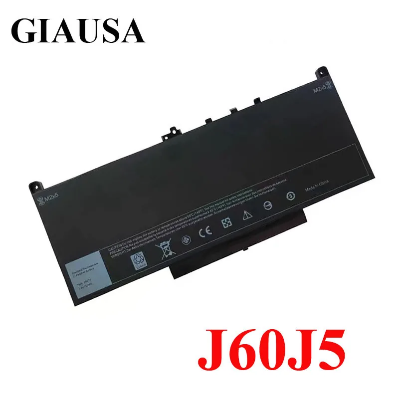 J60J5 Laptop Battery For Dell Latitude E7270 E7470 J60J5 R1V85 MC34Y 242WD