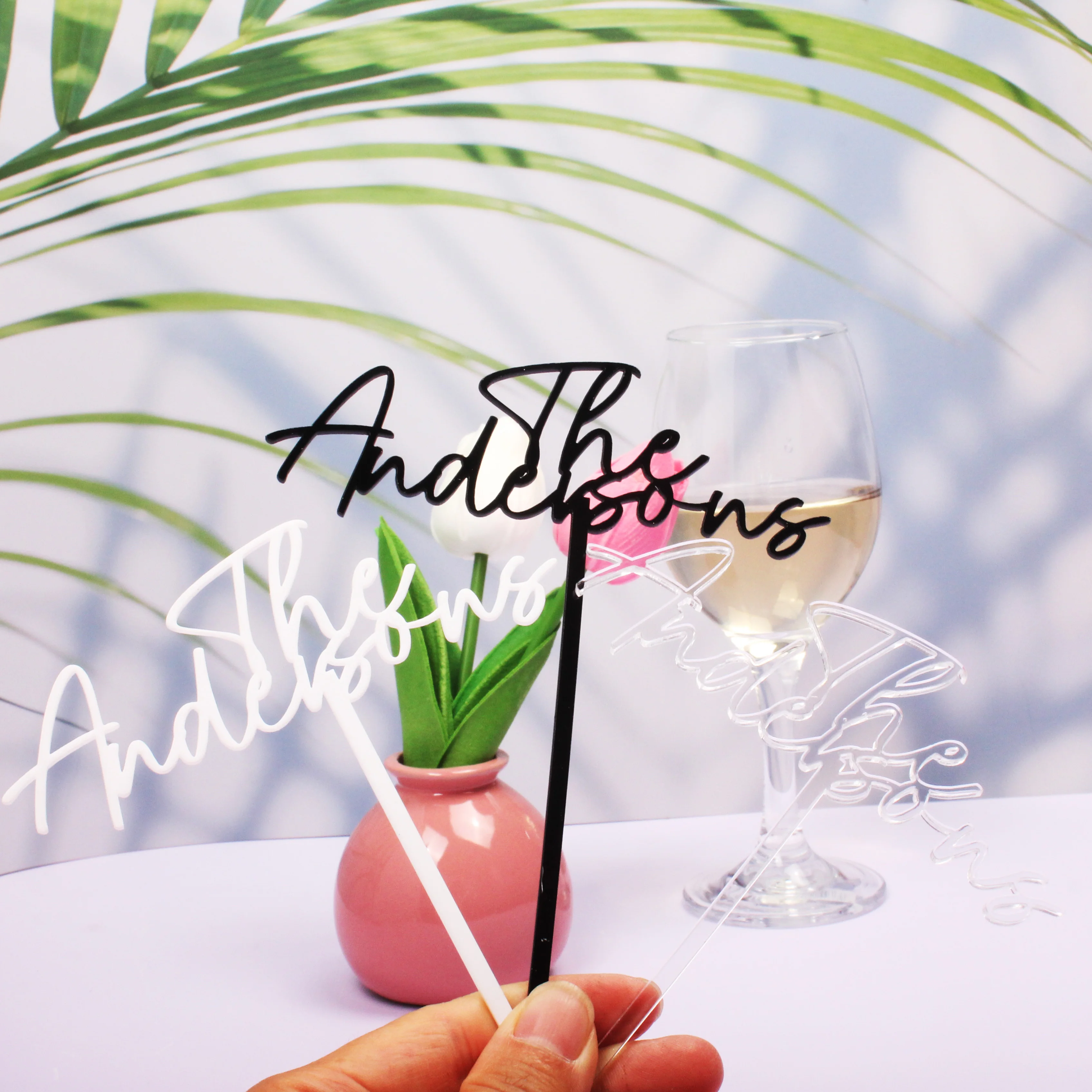 مخصص كوكتيل بار اكسسوارات الزفاف الجدول محور شخصية الفولاذ المقاوم للصدأ اسم الضيوف حفلة شرب النمامون