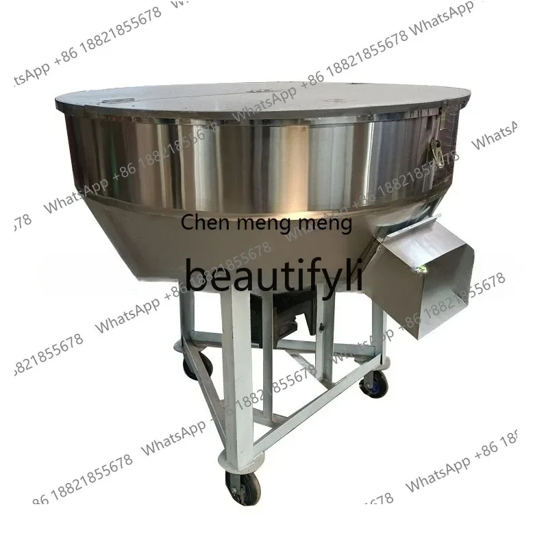

X Vertical feed mixer, thickened 304 stainless steel food, stainless steel flat mouth mixerX