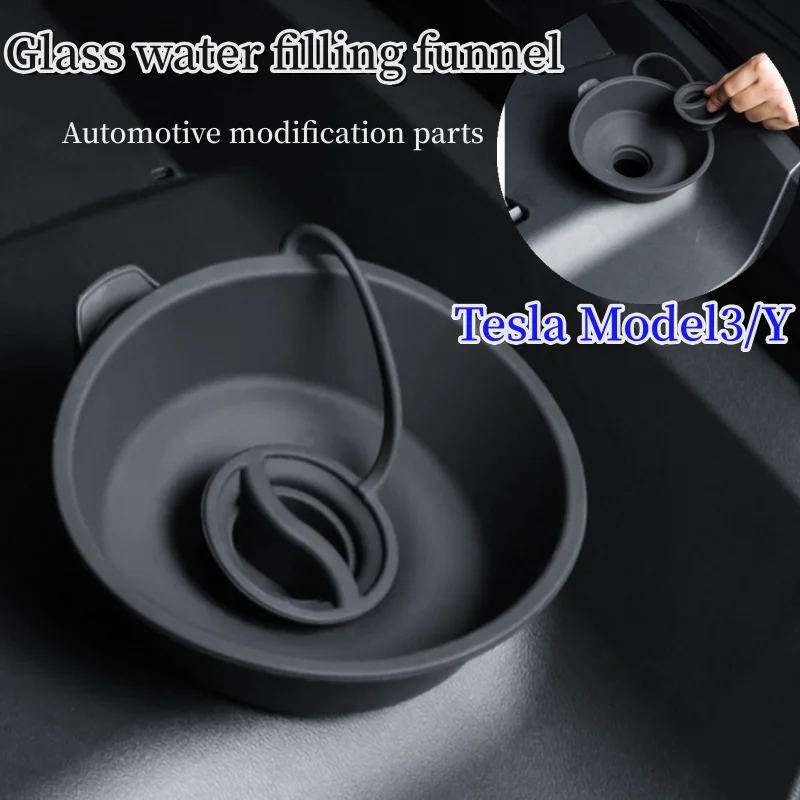 

For Tesla Model 3 Y Car Glass Water Inlet Funnel Liquid Refilling Tool Car Windshield Wiper Tank Filling Port Car Tool