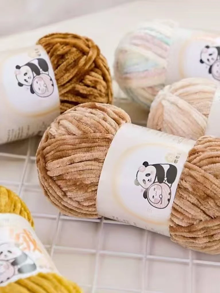 100g/Roll Chenille Yarn Thick Warm Velvet Yarn for DIY Scarf Sweater Fleece Chenille Handmade Knitting&Crocheting Thread