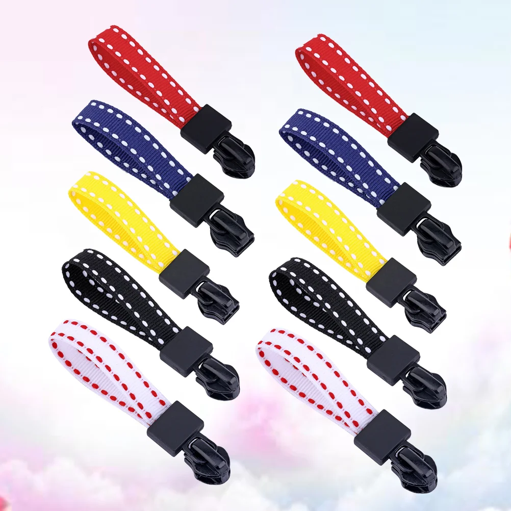 20Pcs Webbing Zipper Pullers Durable Zipper Heads Simple Zipper Siders Repairing Accessories for Clothes Bags