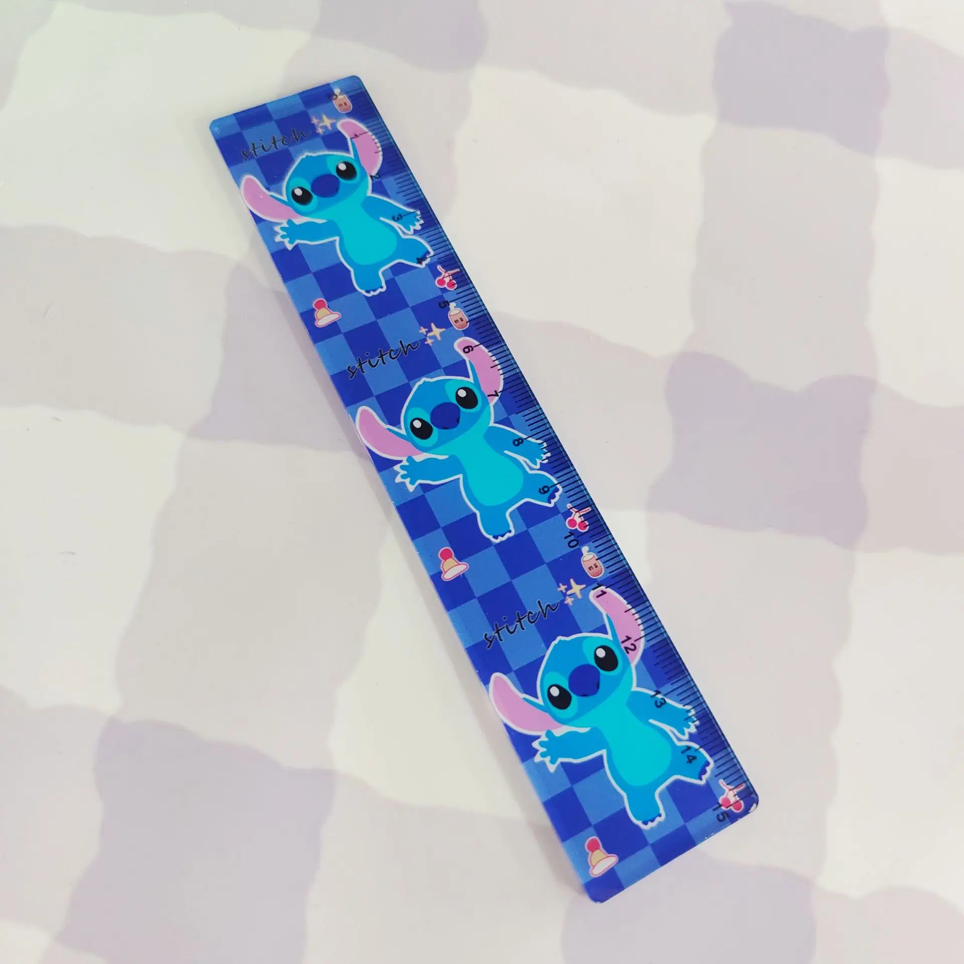 15cm Disney Stitch Measuring Ruler Student Special Stationery Lilo & Stitch Series Ruler Office Math Measurement Tools