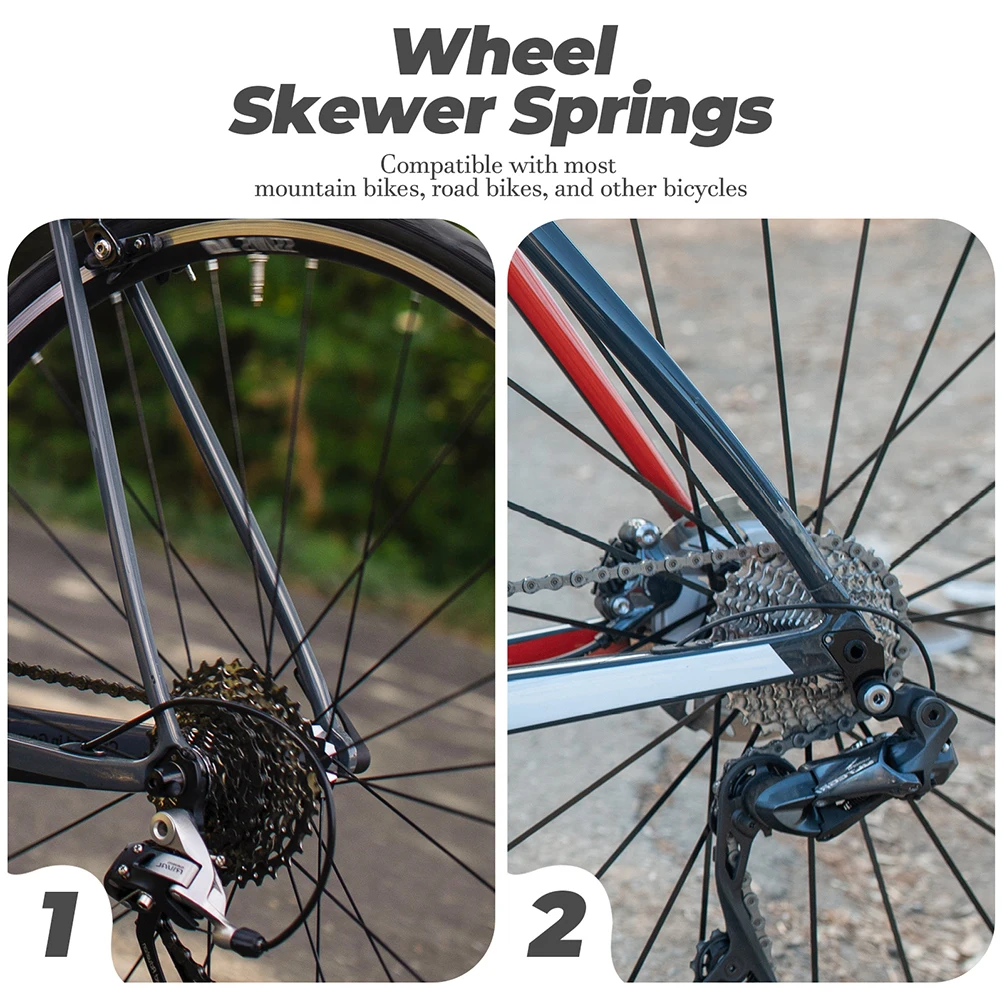 

20 Pcs Quick Release Lever Spring Bike Wheel Skewer Springs Stainless Steel Axle Child