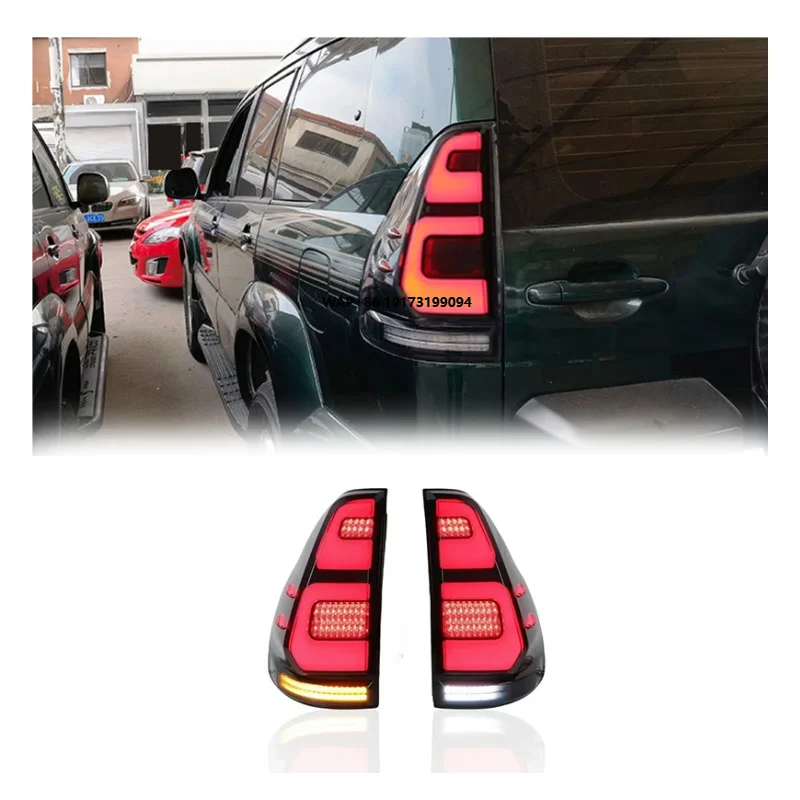 

Prado Upgrade Taillight for Land Cruiser Prado 2003-2009 LED Rear Lamp Lights Kit Taillights Assembly Modified