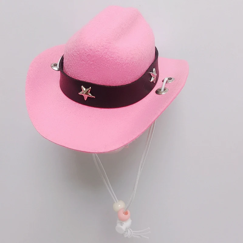 Non-woven Fabric Stylish Pets Star Cowboy Hat Western Cowboy  Costume Hat Top Hat Headwear Pet Hat Dog Caps Pet Sun Hats for Cat