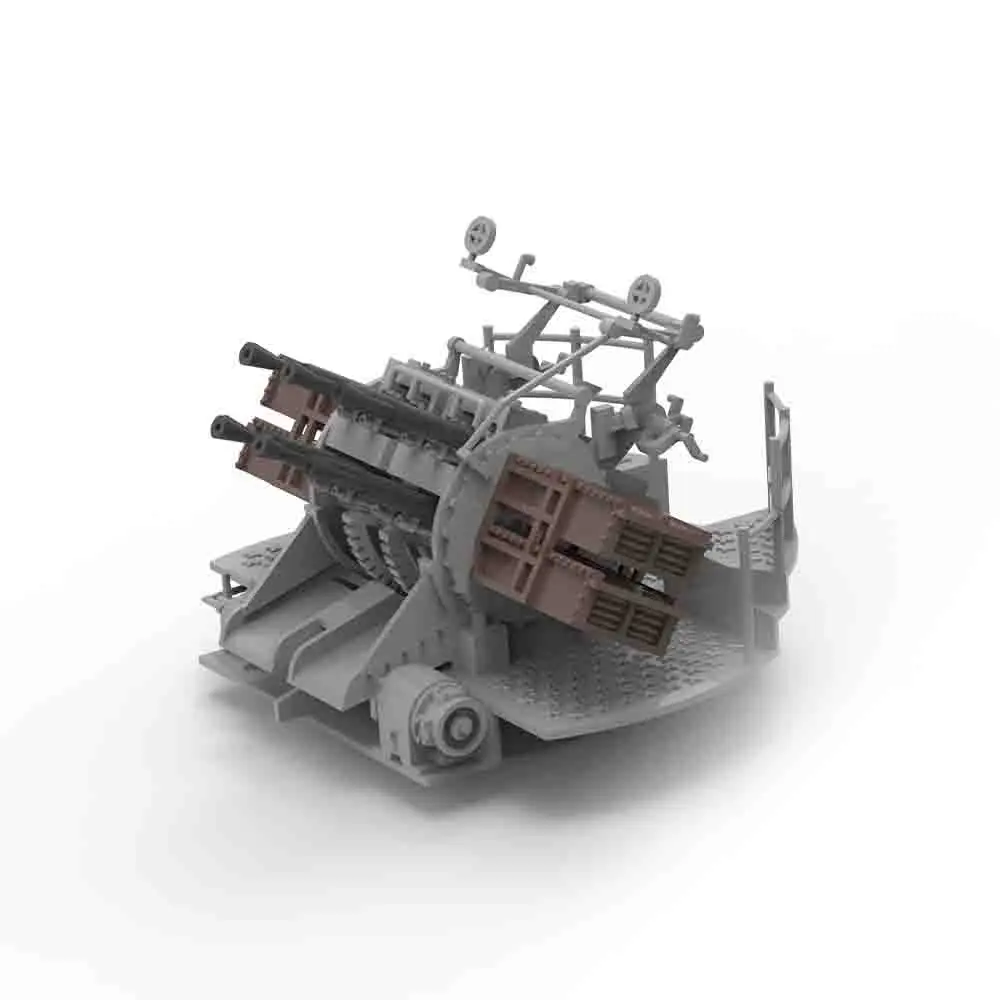 Yao\'s Studio LY001A 1/200 1/350 3D Printed Resin Model Kit WWII QF 2-pounder Gun \