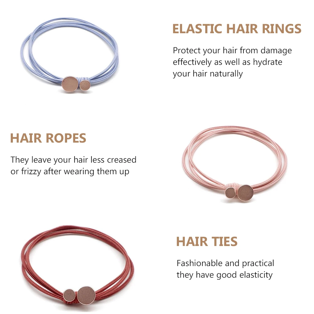 

18 Pcs Ties Elastic Vintage Scrunchies Nylon Yarn Girls Hair Accessories Elastic Hair Rings Ropes Tools Braiding Hairstyles