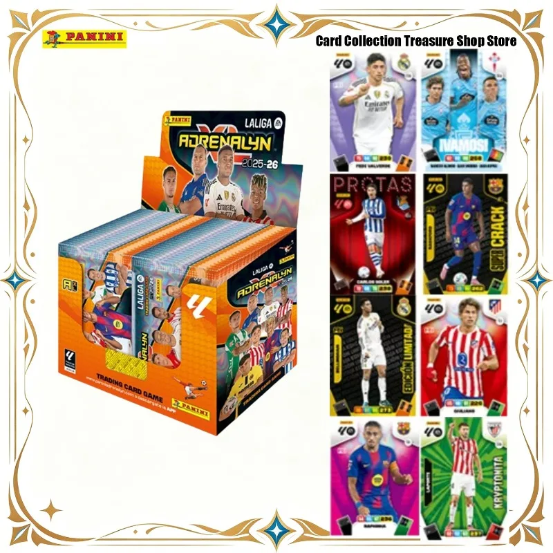 

2026 Panini Official La Liga Adrenalyn XL Trading Cards Mbappé Yamal Güler Álvarez Star Game Collectible Cards for Soccer Fans