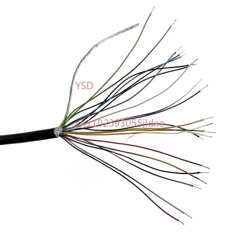 Electronic Handwheel Spiral Spring Signal Cable 12/15/16/17/19/21-Core Retractable Wire 3-4M