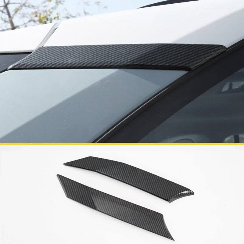 

Car Sticker C-pillar Rear Triangle Decorative Patch for RAV4 Rongfang 2020 Carbon Pattern Decor Sticker Exterior Accessories