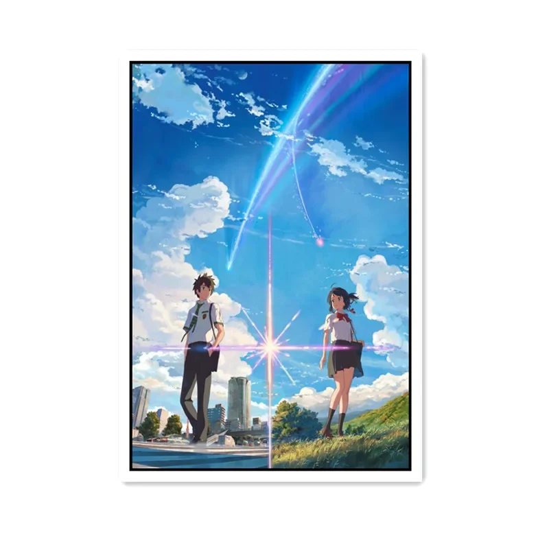 اسمك فيلم مانغا أنيمي، طباعة ملصق قماش فني، ديكور غرفة المعيشة، صورة جدار المنزل