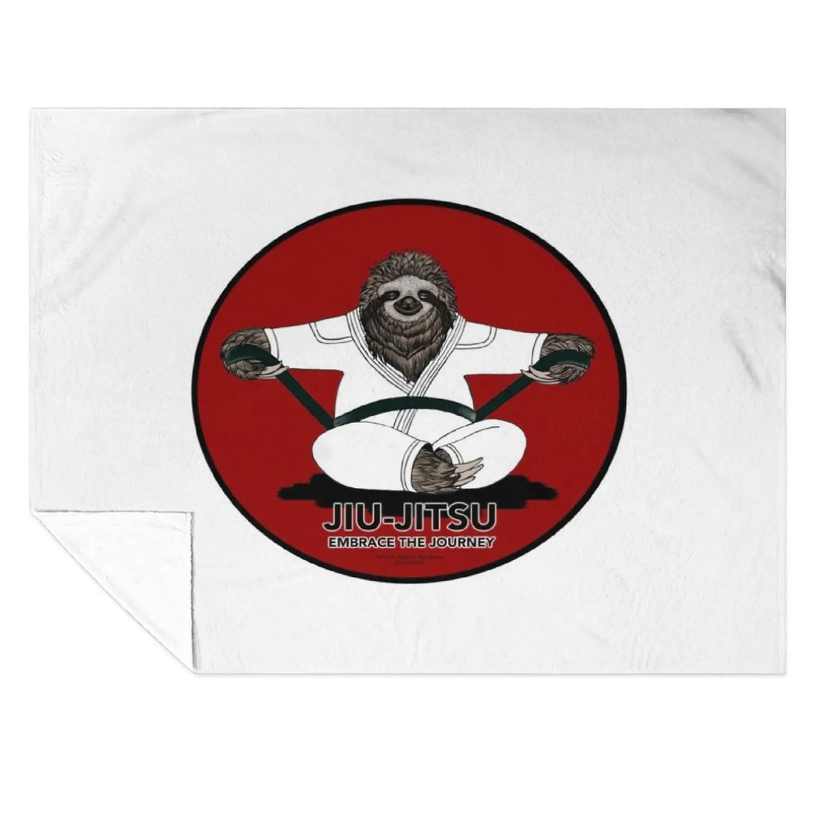 

Black Belt Jiu-Jitsu Sloth Embrace The Journey Throw Blanket for babies Winter beds Decorative Beds Blankets