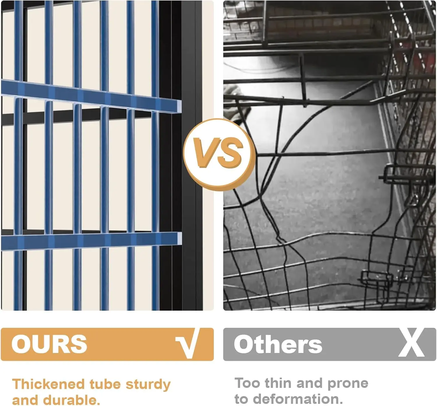 أثاث قفص للكلاب عالي التحمل مقاس 48 بوصة، بيت قفص خشبي للكلاب الكبيرة والكبيرة جدًا، بيت كلب داخلي مع باب جانبي،