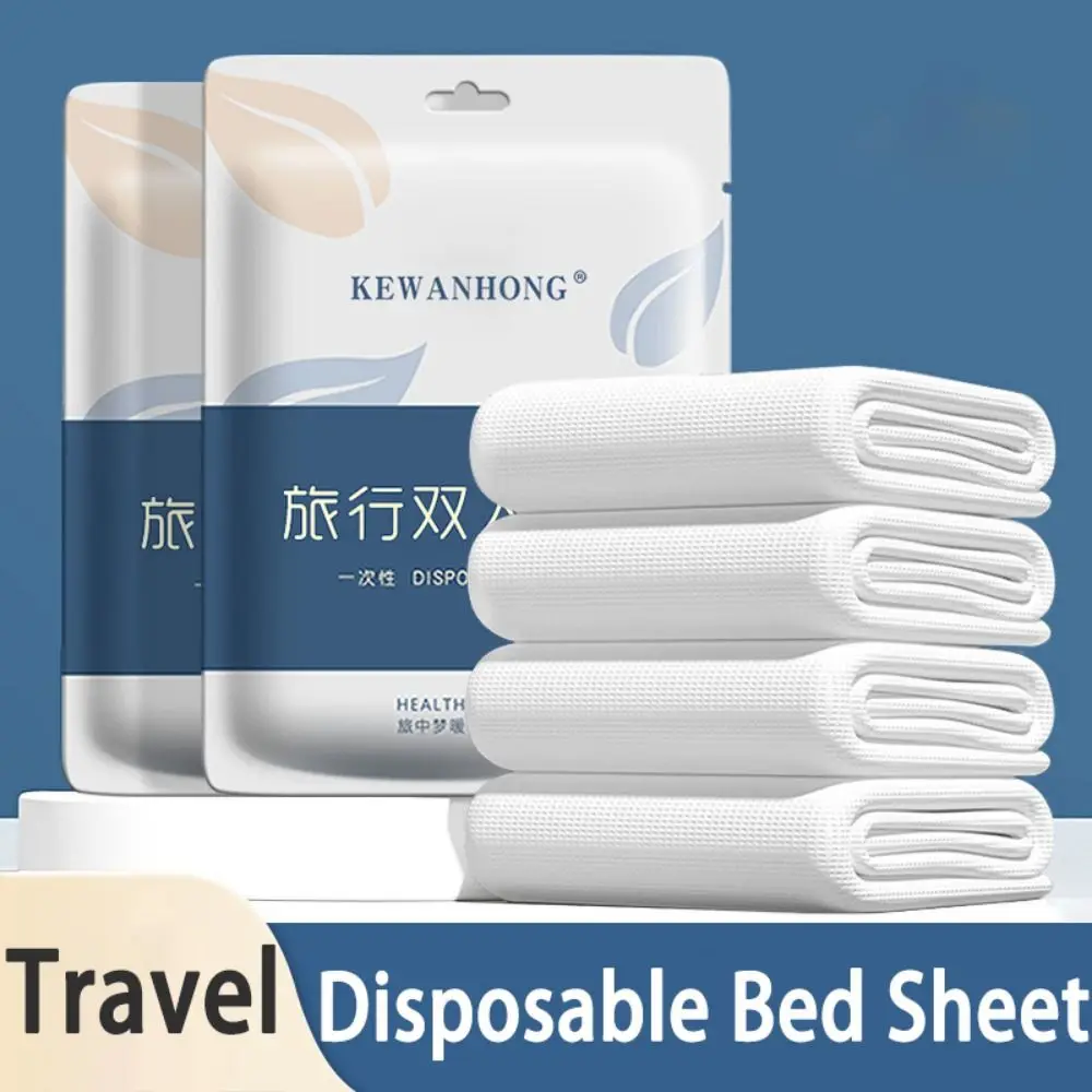 

Dirty Proof Disposable Bed Sheet Duvet Cover Pillowcase Hotel Quilt Cover Four-Pieces Suit Portable Travel Bedding Accessory