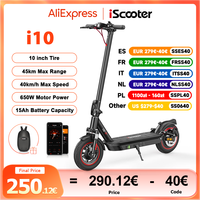 I10 Electric scooter engine WOW 36 V 15 Ah foldable 10 inch maximum range 45 km application