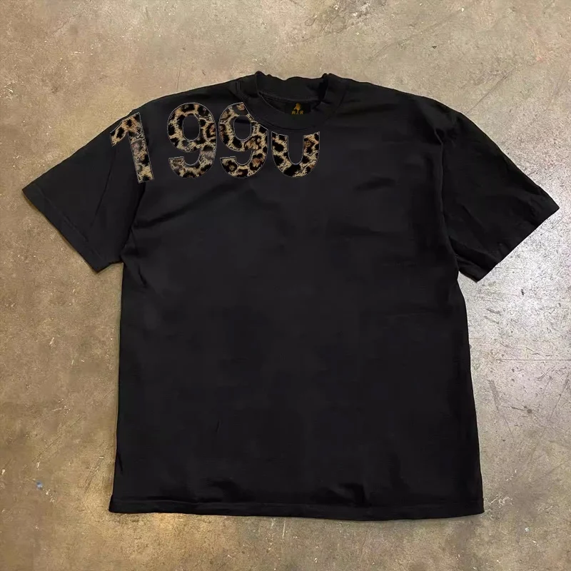 Loose Fit Cotton T-Shirt Unisex Short Sleeve Double Thread UPUPXIA Hero Print Sweat Absorbent round Neck Casual Summer Top