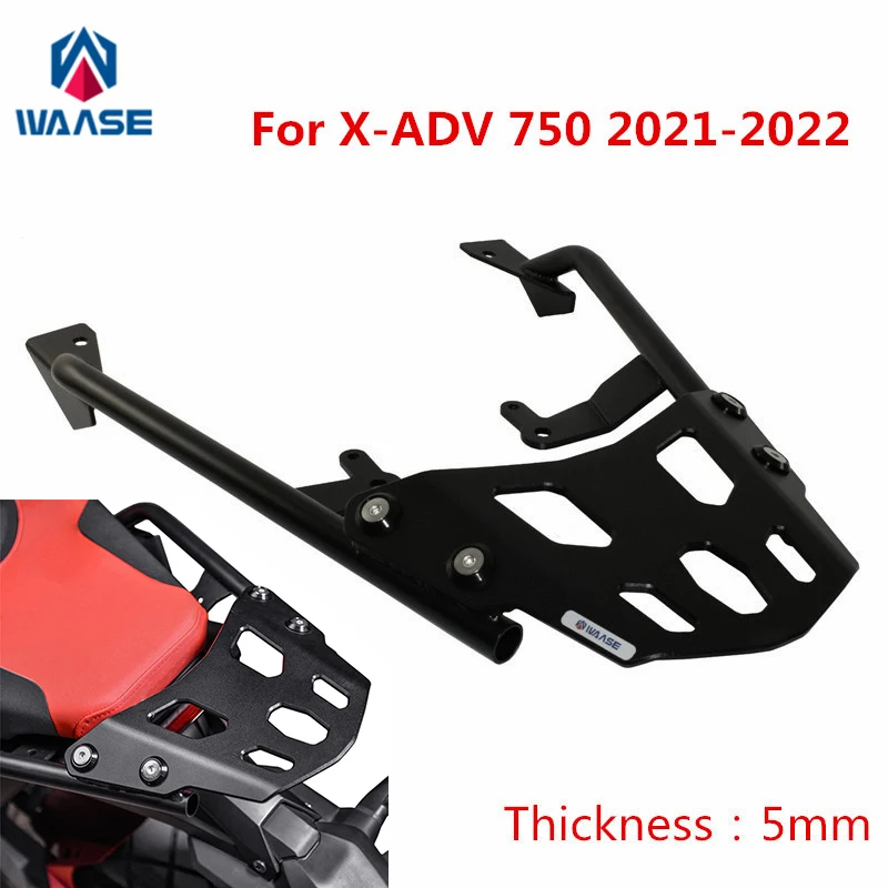 WAASE For Honda X-ADV750 XADV750 X-ADV 750 2021 2022 2023 5mm Thickness Rear Luggage Rack Carrier Case Support Holder Bracket