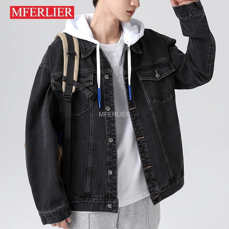 

Autumn Spring Large Size Jackets 8XL 150kg 7XL 6XL Loose Coat Men