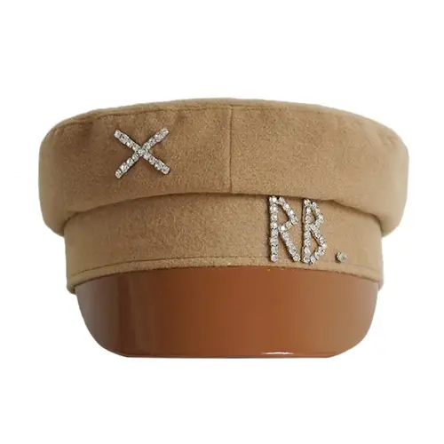 Y2K Brand Collection Chic PU Cotton Newsboy Hats for Women Flat Militray Caps Baker Boy Hat with Logo Sombreros De Mujer - Image 10