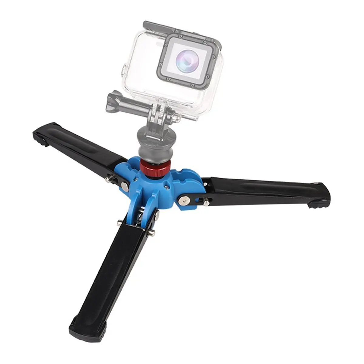 Universal Mini Three Feet Support Tripod Stand Base Monopod Stand for Monopod Ballhead with 3/8