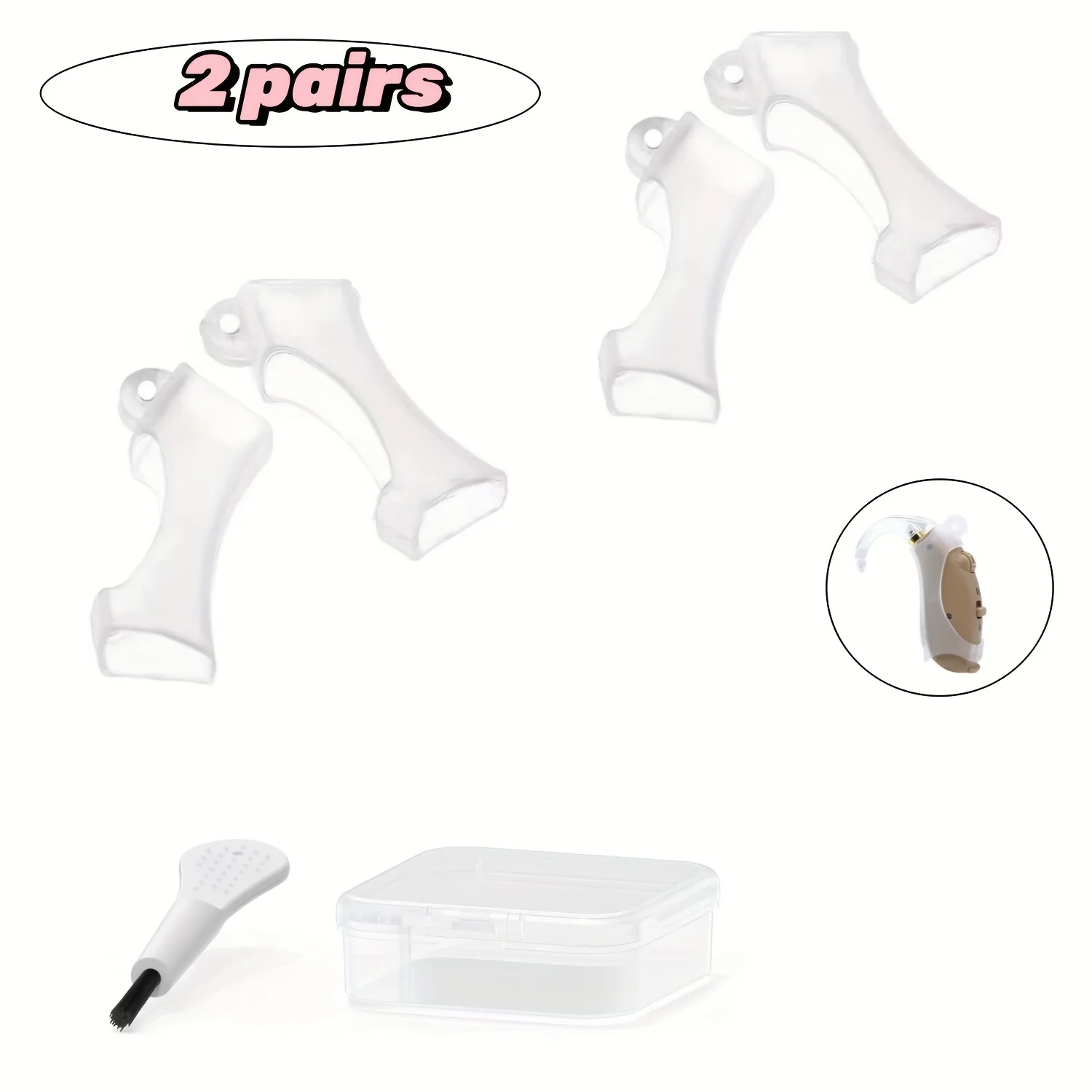 2 Pairs Bte Hearing…