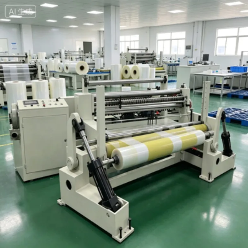 S300-1300D Semi Automatic Jumbo Roll Paper Slitter and Rewinder Plastic Film Slitting Cutting Machine for Sales