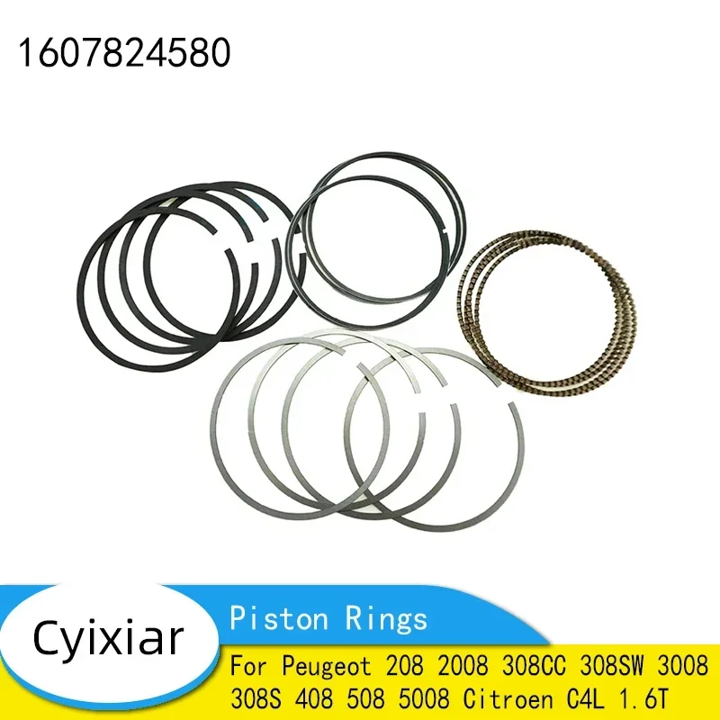 Piston Rings 0640T6  0640.T6 1607824580 For Peugeot 208 2008 308CC 308SW 3008 308S 408 508 5008 Citroen C4L 1.6T Auto Parts