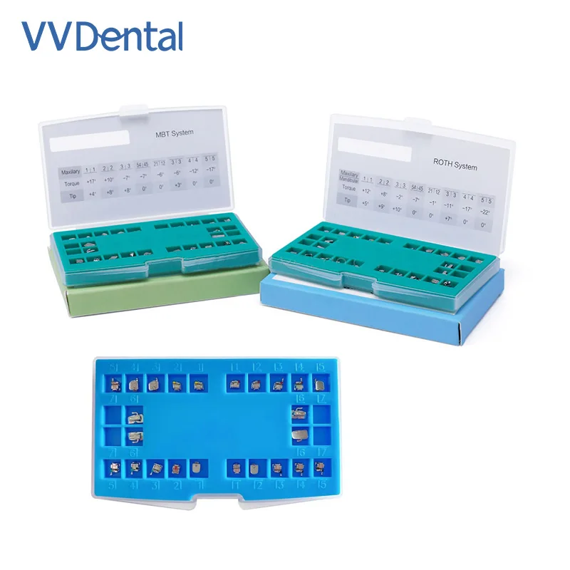Dental Orthodontic Bracket Metal Self-Ligating Bracket MBT/Roth 022 3Hooks / 345Hooks High Quality Dental Material